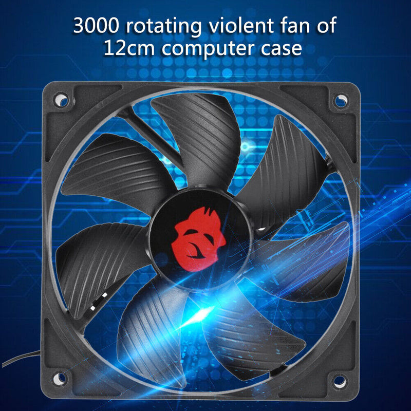 12cm 4 Pin High Speed Desktop Chassis Fan 12V Large Air Volume Computer Cooler