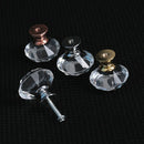 Handles Diamond Shape Pull Handle Crystal Glass Knobs Door Knobs Cupboard Pulls