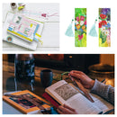 2x Flower Diamond Painting Bookmark DIY Special Shaped Drill Tassel (SQ30)