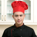 Adjustable Elastic Men Women Mushroom Cap Cooking Kitchen Chef Hats (Red) Newly