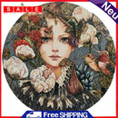 Not Full Embroidery DIY Maid Printed Cross Stitch 11CT Cotton Thread Set