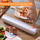 Food Wrap Dispenser - Suction Cup Design Reusable Foil and Cling Film Cutter