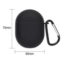 For Redmi AirDots 3 Pro Silicone Protective Case Cover w/ Keychain (Black) Newly
