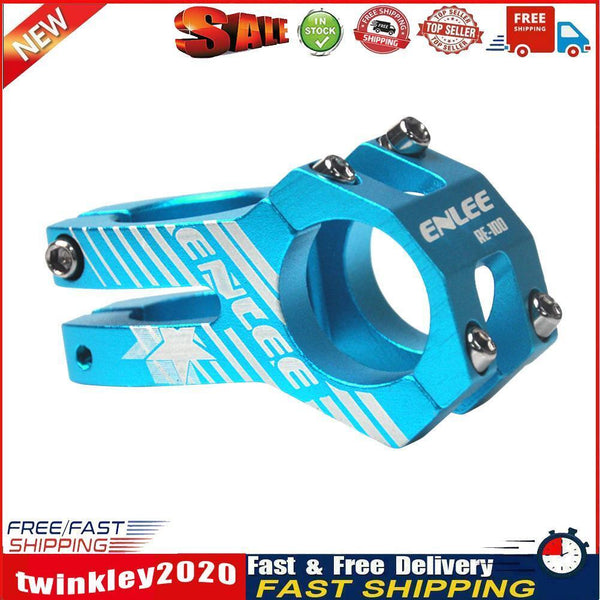ENLEE 31.8mm Mountain Bicycle Stem Handlebar MTB Short Hollow Stem (Blue) Newly
