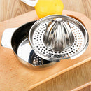 Stainless Steel Manual Orange Juicer Lemon Fruit Juice Squeeze Filter Bowl