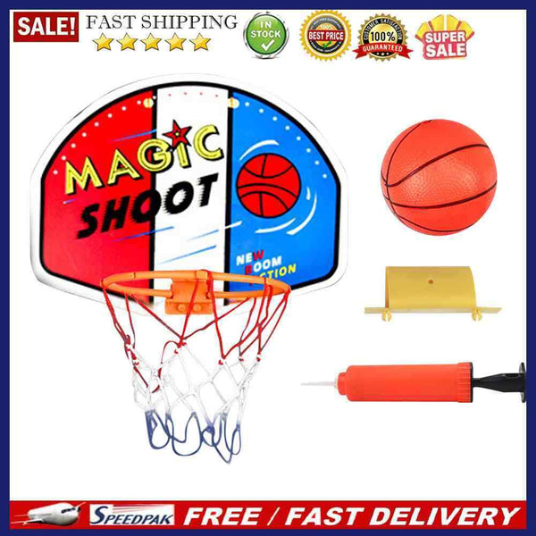 Plastic Hanging Basketball Hoop Set Outdoor Kids Basketball Board Frame Toys