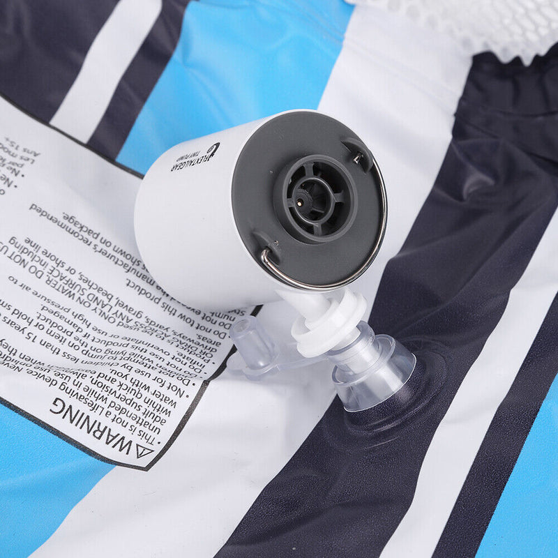 Mini Air Pump 1300mAh Rechargeable Air Pump Quick Inflate Deflate (Grey) Newly