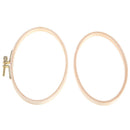 Stitch Bamboo Frame Embroidery Hoop Ring Oval Hand DIY Needlecraft Home Proximity