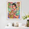 Partial Special Diamond Painting Kit Girl Holding Lotus Rhinestone Picture