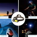 XPG+COB LED Portable Headlight USB Rechargeable Night Fishing Headlamps Newly