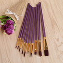 Purple Art Supplies Paintbrush Oil Painting Brush Nylon Hair Watercolor Pen