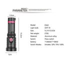 Bank Professional Diving Flashlight Light Flashlight Dive Lamp Rechargeable