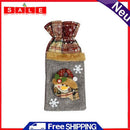 Christmas Plaid Wine Bottle Bags Santa Snowman Holiday Dinner Table Decoration