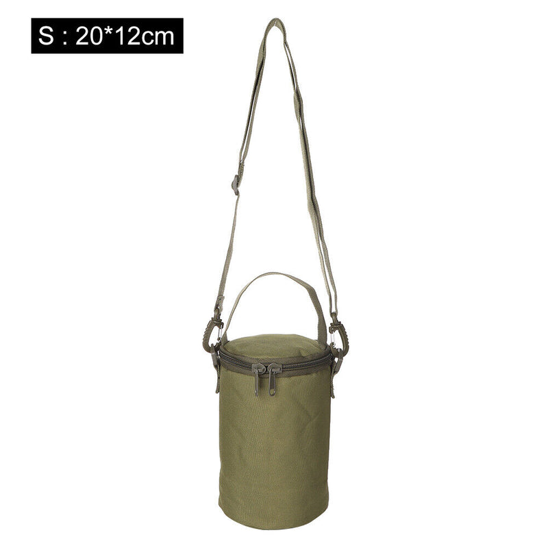 Outdoor Gas Canister Lamp Storage Bag Portable Bottle Cover (Army Green S) Newly