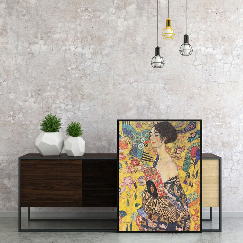 Female Art Frameless Picture Oil Paint By Numbers Hand Painted Picture for Home