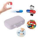 3 Grids Portable Pill Box Medicine Jewelry Storage Case Container(White)