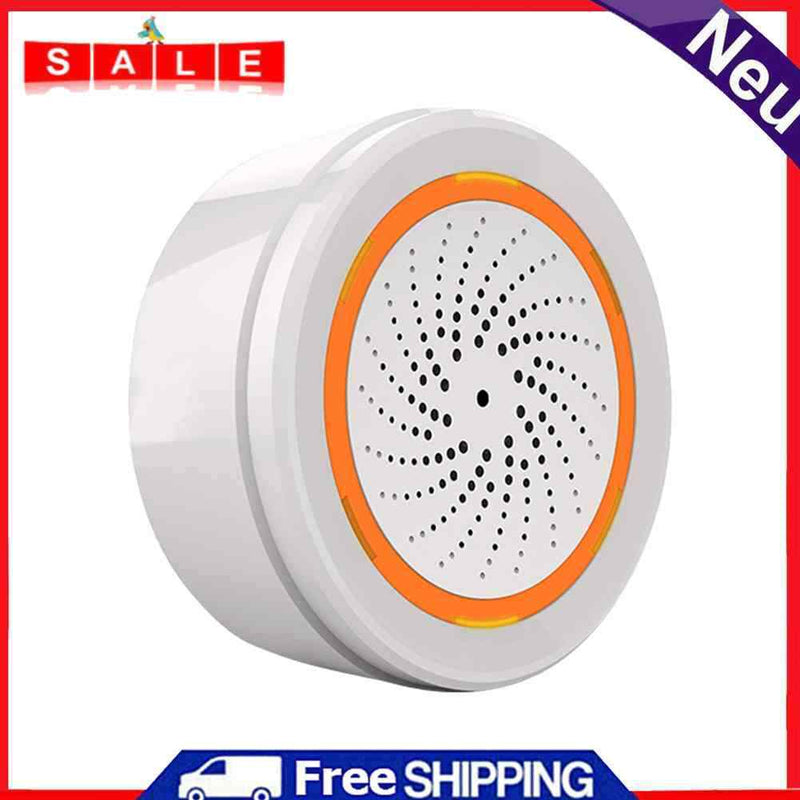 Tuya ZigBee Siren WiFi Wireless Sound Light Alarm Sensor Support Smart Life Home