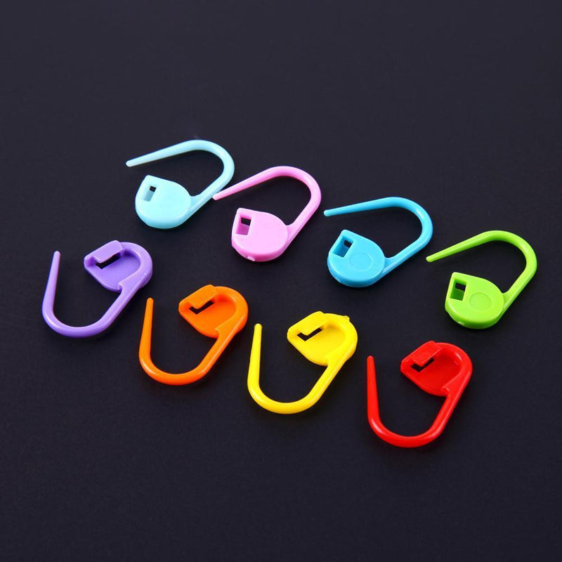 Crochet 104pcs/Box 8 Colors Mini Case Knitting Accessories Locking Stapling Art