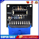 USB 3.0 19-Pin Internal Header to USB 3.1 3.2 Type C Key A 20-Pin Adapter