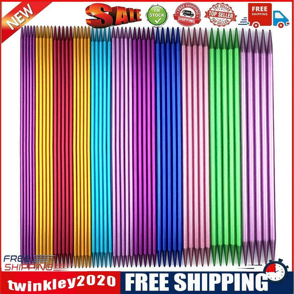 55pcs Straight Knitting Needles Alumina Crochet Hooks Weaving Craft Tools