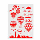 Painting Layering Stencils Scrapbooking Embossing Template Hot Air Balloon