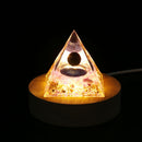 5cm Orgonite Pyramid Heal Reiki Orgone Energy Generator Crystal Stone (B) Newly