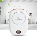 Mini Portable Bladeless Neck Fan Rechargeable Silent Cooling Fans (White)