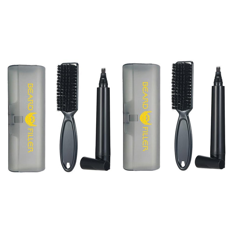 Portable Beard Filling Pen Kit Moustache Pencil Styling Tool (Dark Brown)