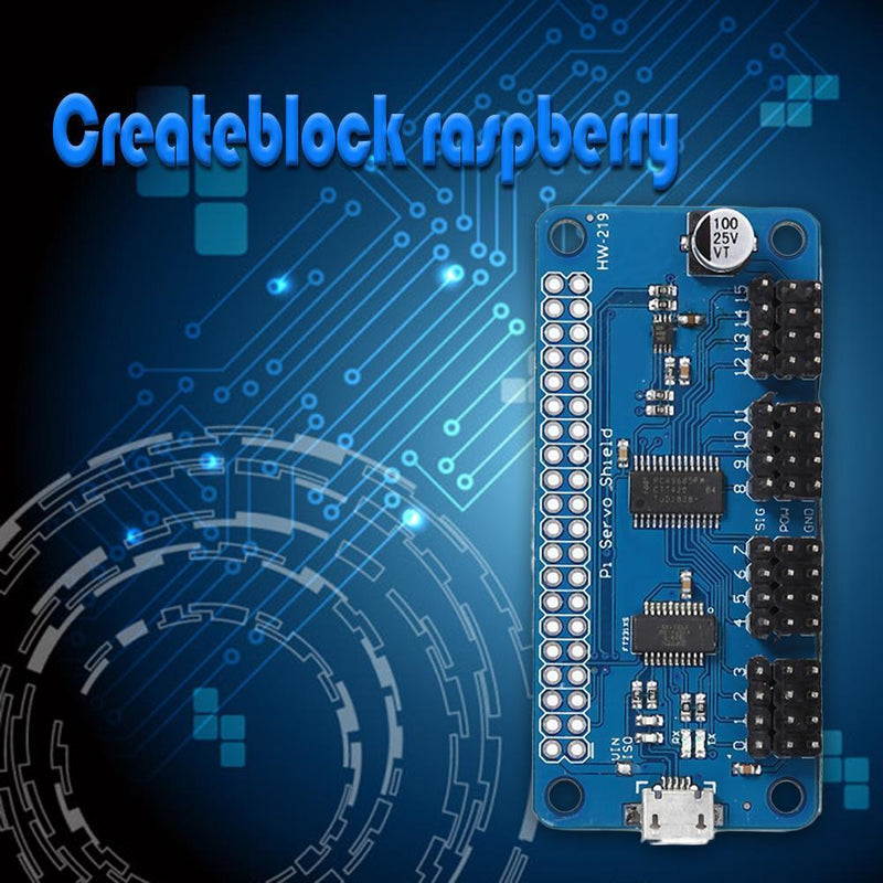 Micro USB 5V 16 Channel PWM Servo Drive Shield Board DC Motor Driver Module