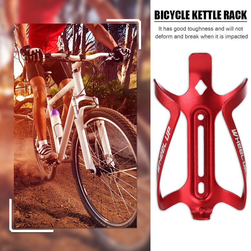 Metal MTB Bike Water Bottle Cage Cycling Drink Cup Holder Bracket (Red) Newly