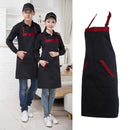10pcs Unisex Halterneck Apron with 2 Pockets Chef Waiter Kitchen Cook Tool