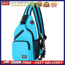 Fashion Oxford Cloth Shoulder Chest Bag Women Travel Solid Color Large Backpack