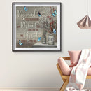 5D Letter Butterfly Full Round Drill Diamond Painting Craft Kit Home Wall Dec