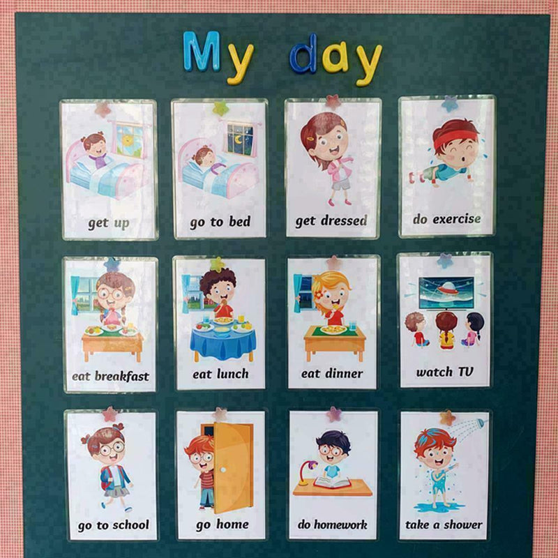 Kids Early Learning Flashcard Preschool Educational T1T8 Toys For Children T3W6