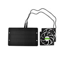 10W 12V Solar Panel Dual Fan Kit Portable Air Extractor for Outdoor House