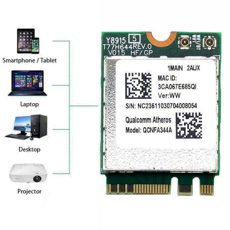 DW1820A BCM94350ZAE 802.11ac Bluetooth Mbps WiFi Wireless Neu 2.4G: Y0D7 A1S6