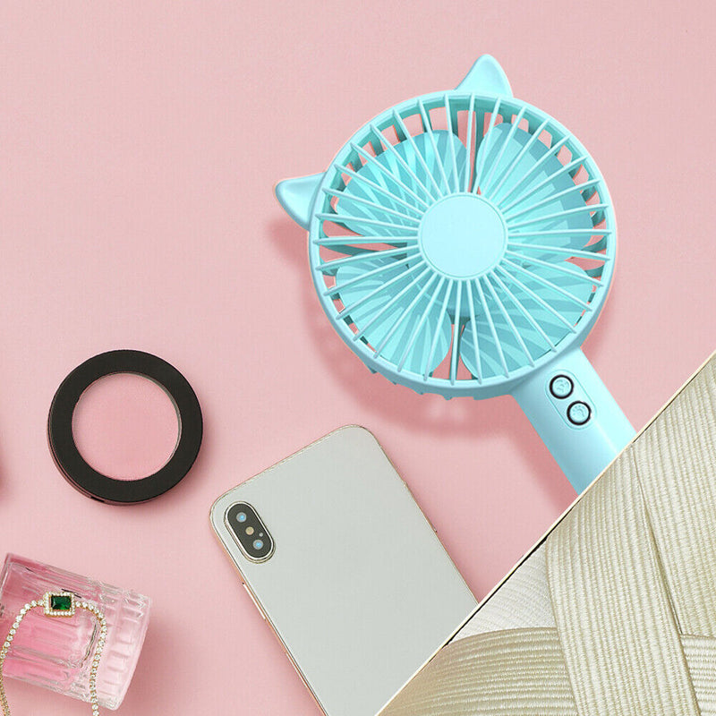 #A USB Mini Portable Fans Summer Student Handheld Outdoor Cooling Ventilation Fa