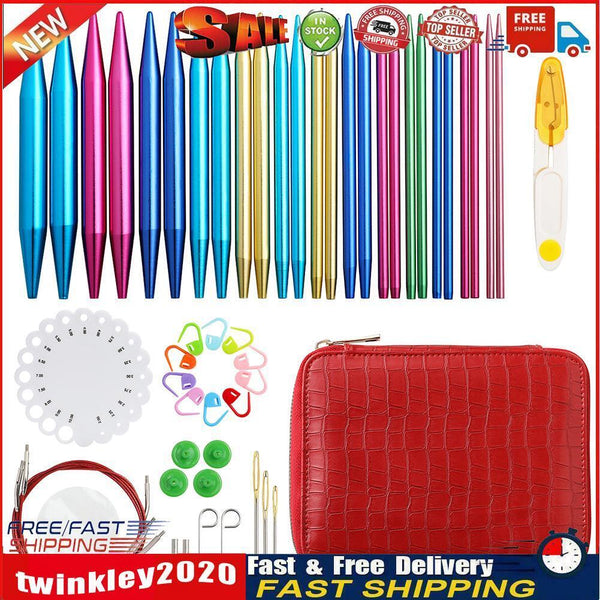 13pair Interchangeable Circular Crochet Kit with Accessories (ck169 c3) Newly