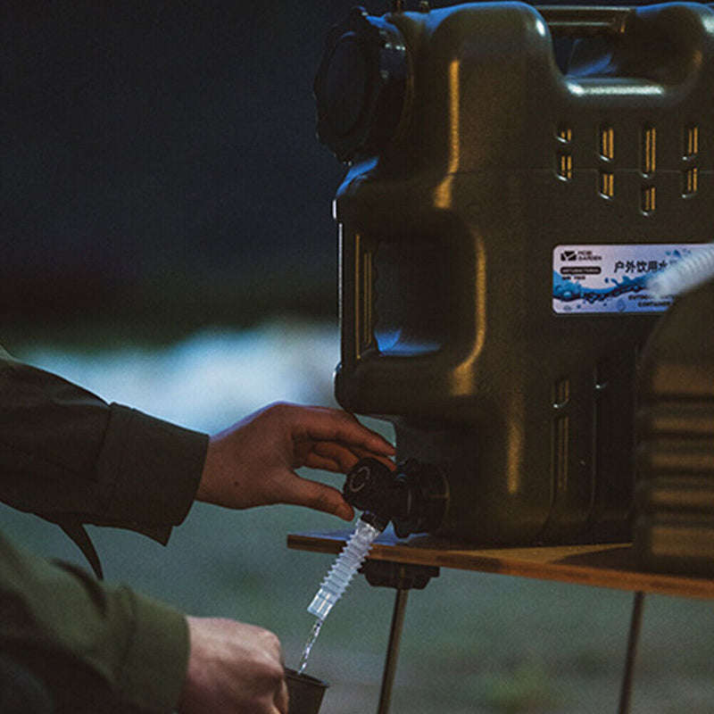 10.5L Large-Capacity Portable Home Car Outdoor Water Carrier Tank w/ Faucet