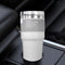 Stainless Coffee Mug Water Tea Cup Insulated Car Drinkware (600ml White) Newly