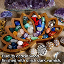 Crystal Display Holder Lotus Shaped Healing Stones Tray Desktop Organizers Newly
