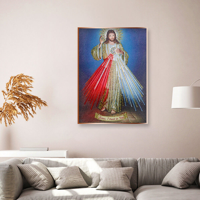 Diamond Painting Jesus 5D Rhinestone DIY Pictures Special Shaped Kit Ornaments