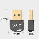 USB Bluetooth 5.0 Adapter Wireless Dongle Stereo Audio PC Laptop TV B0V4