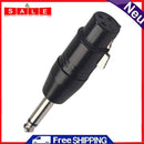 XLR 3-Pin Female to 6.35mm Mono Male Plug Audio Jack Adapter Connector Converter