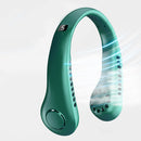#A Portable Hanging Neck Fan USB 2000mAh Digital Summer Air Cooling Bladeless Fa