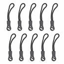 Black Ends Lock Zips Zip Puller Replacement Zipper Pull Cord Rope Pullers