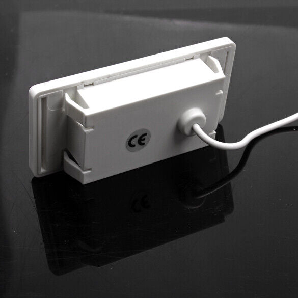 Potable Solar Powered Digital LCD Thermometer -50 150 Sensor Cable 1M