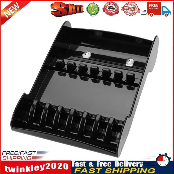 Salon Shears Rack Case Hair Scissor Holder Organizer Storage Tray (Black) Newly