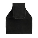 Black Faux Leather Chalk Holder Pouch with Clip Pool Billiards Snooker Cue