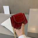 Women Lady PU Leather Mini Shoulder Bags Flap Chain Crossbody Messenger Bags